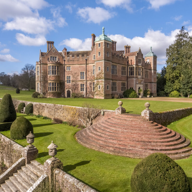 Image of Chilham Castle with blue skies